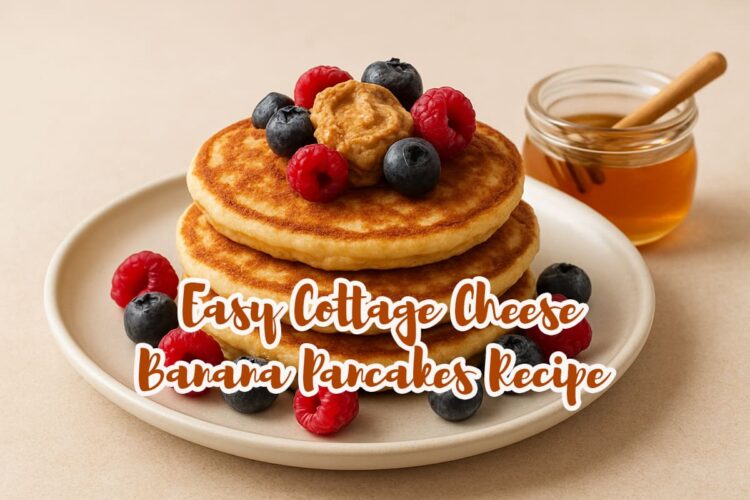 Easy Cottage Cheese Banana Pancakes Recipe, serve warm