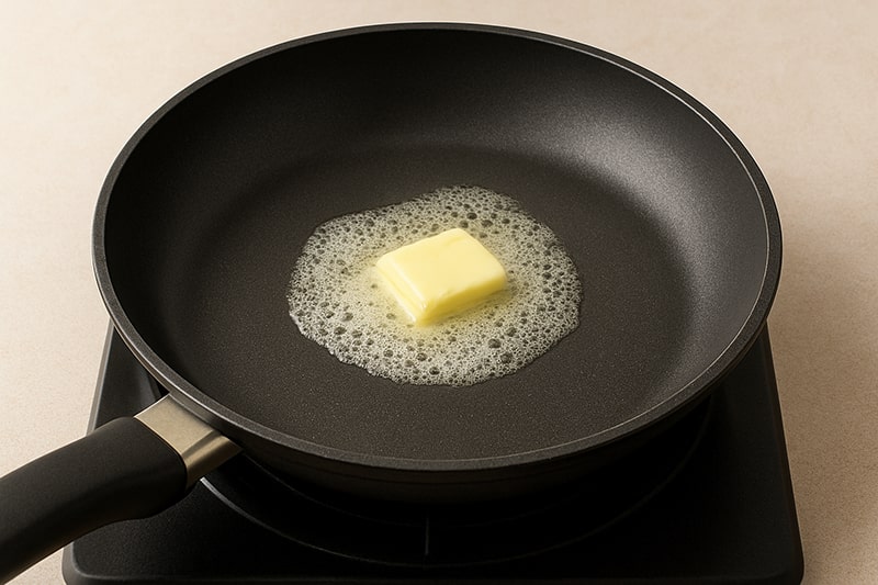 Heat a non-stick pan on medium