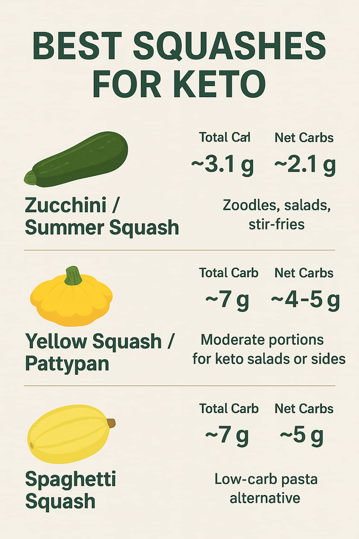 Best Squashes for Keto