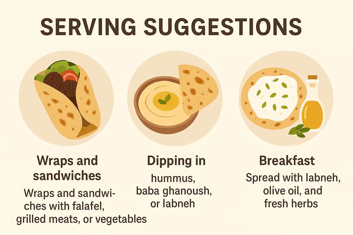 Serving Suggestions for saj bread