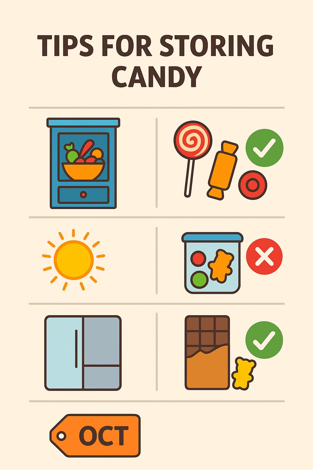 Candy Storage Tips
