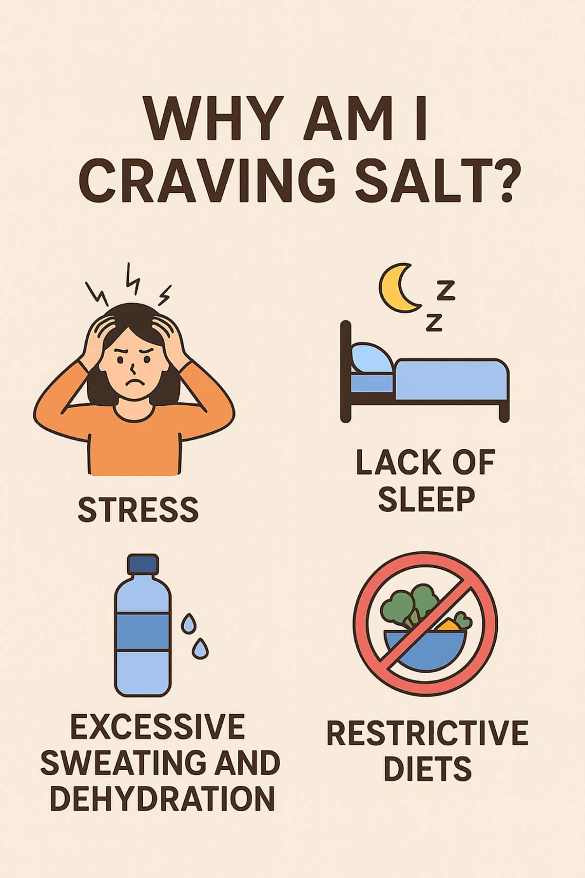Lifestyle and Hormonal Triggers as factor for craving salt