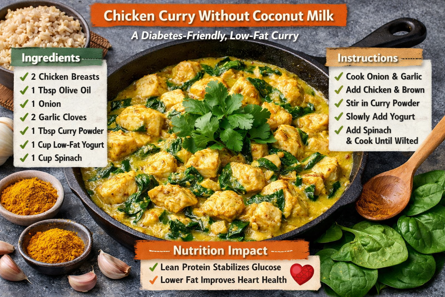 Chicken Curry Without Coconut Milk