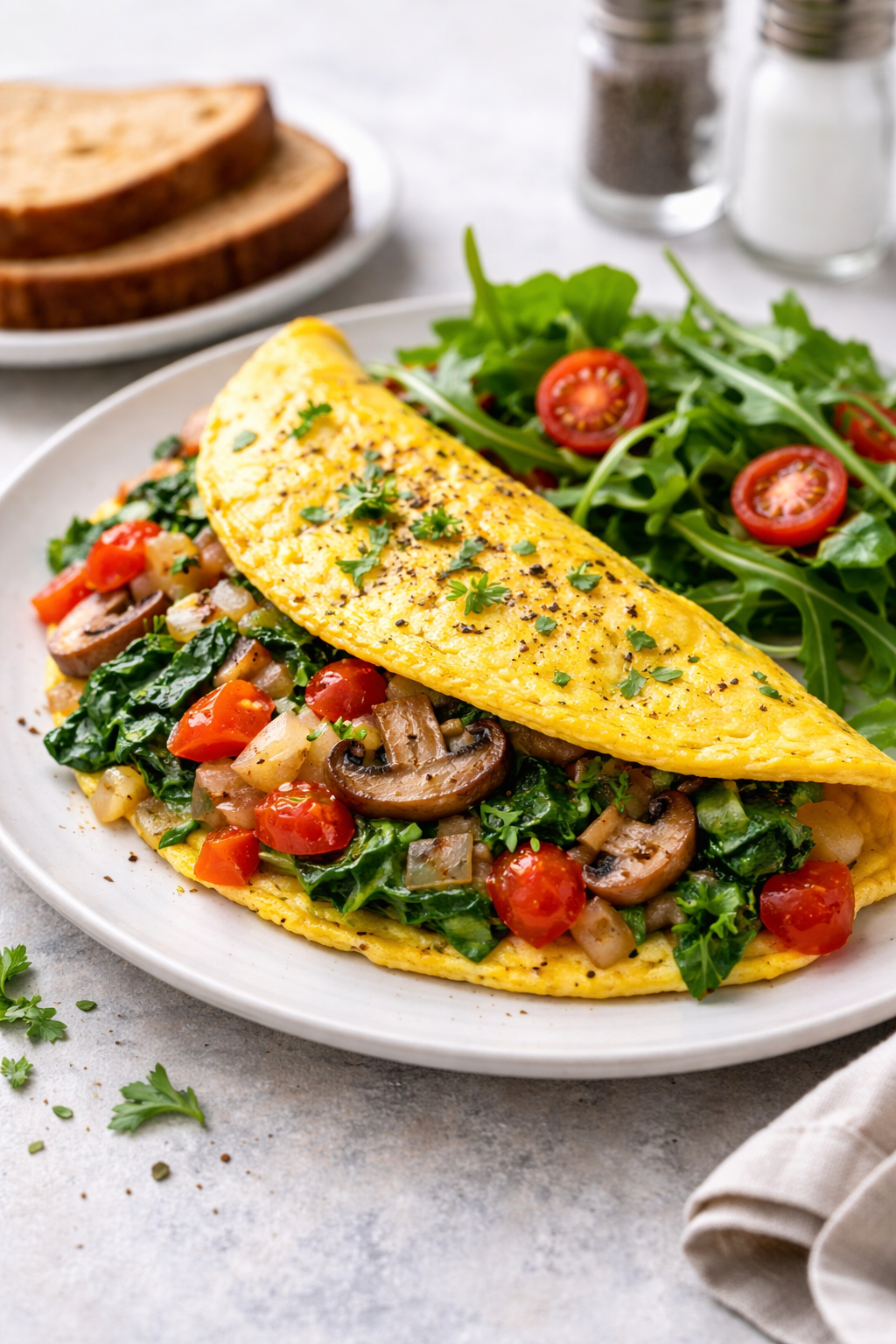 Vegetable Omelet (Egg-Based Breakfast)